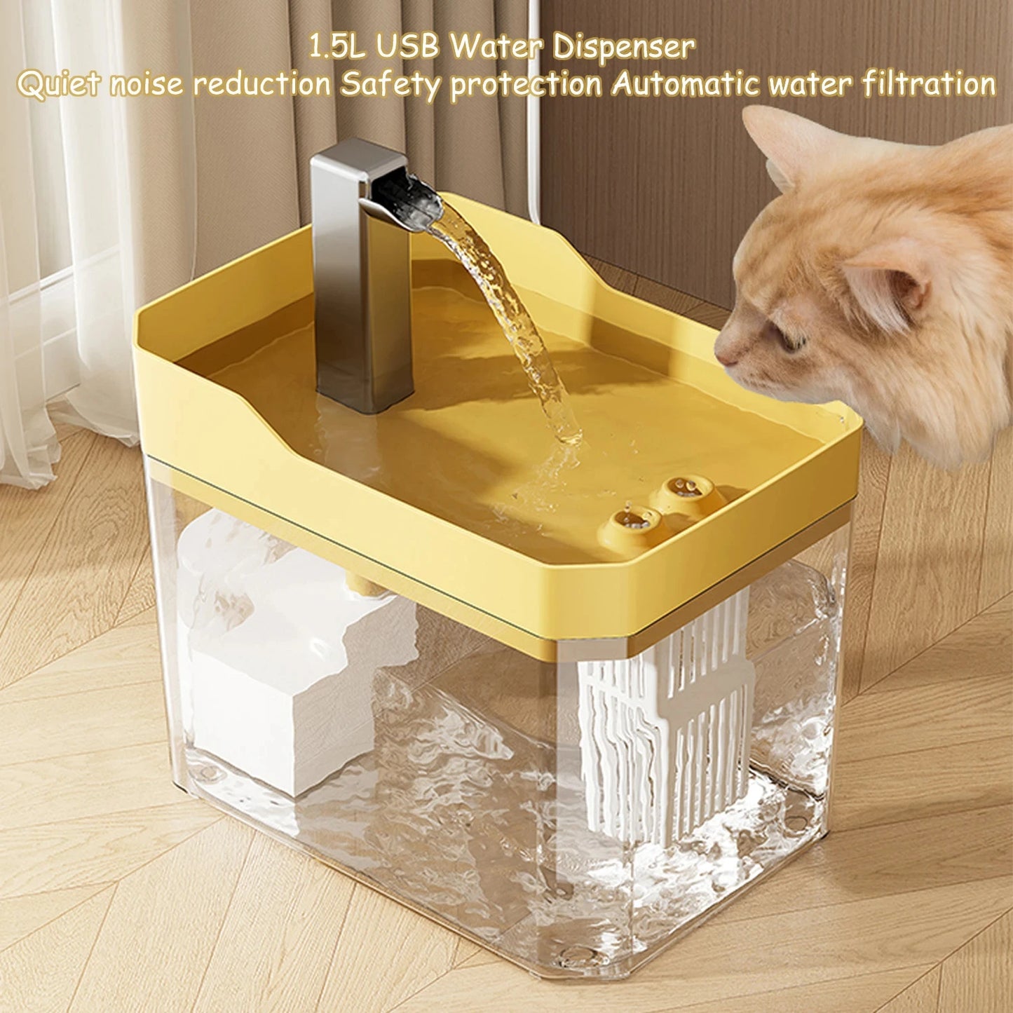 Cat Water Fountain Auto Filter