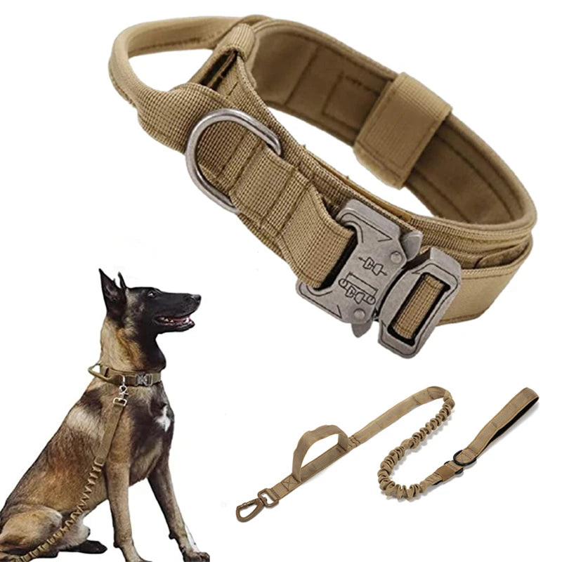 Durable Tactical Dog Collar and Leash