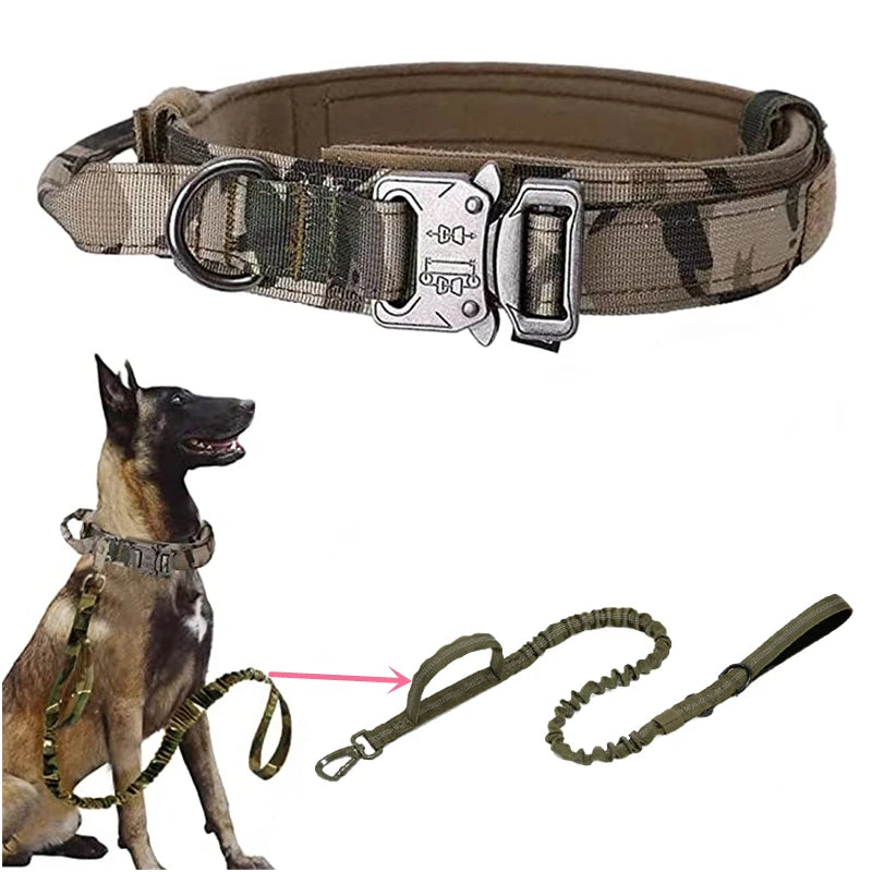 Durable Tactical Dog Collar and Leash