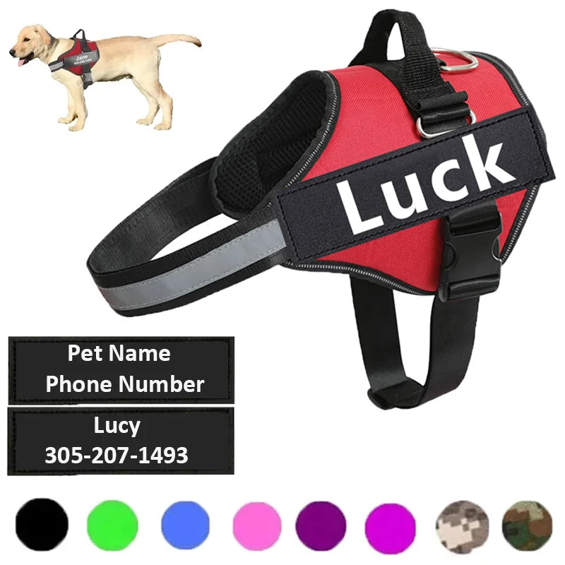 Personalized Dog Harness Reflective