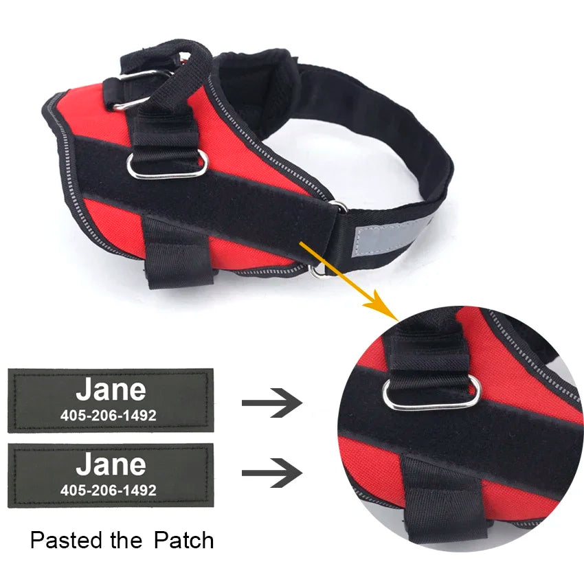 Personalized Dog Harness Reflective
