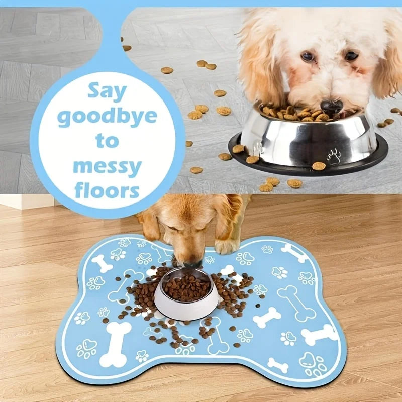 Pet Feeding Mat - Non slip and Scratch resistant
