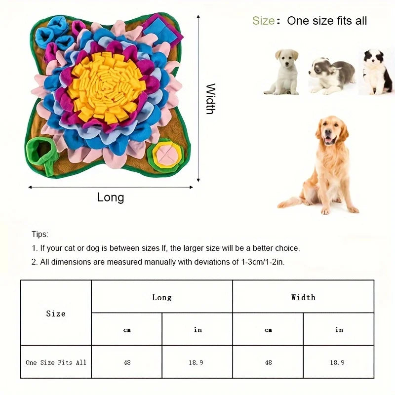 Pet Sniffing Training Mat Dogs Cats Educational