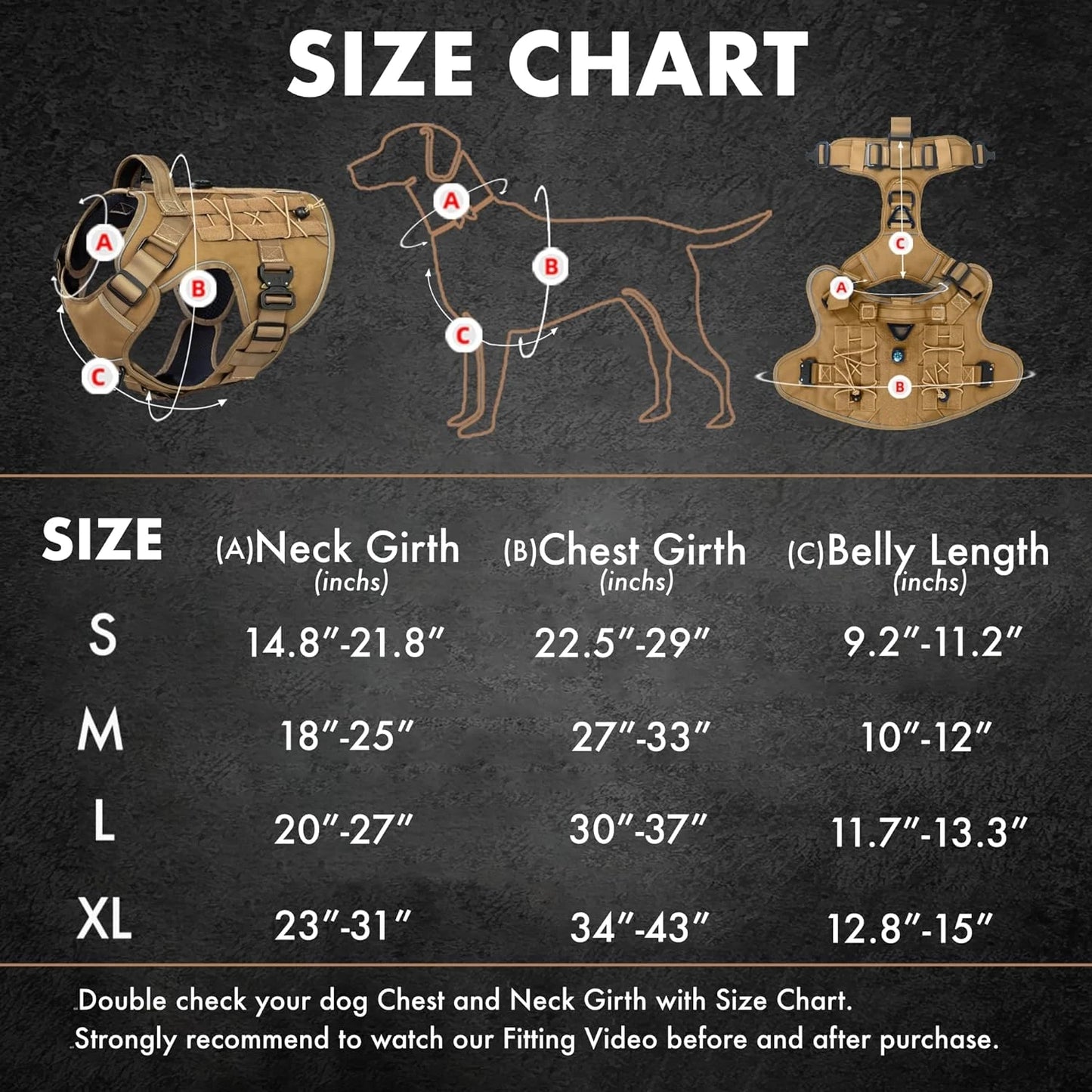 Tactical Dog Harness