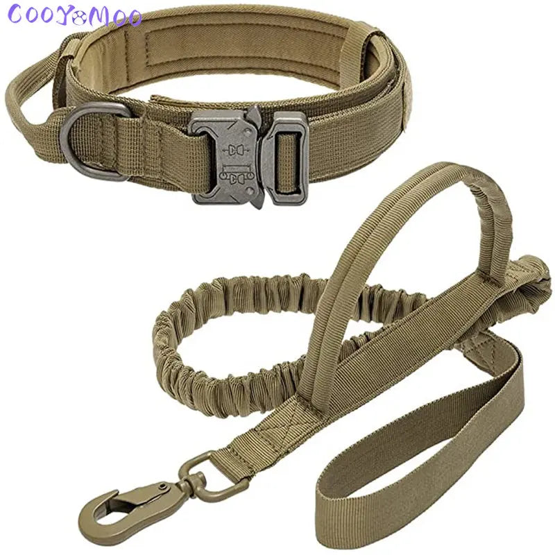 Durable Tactical Dog Collar and Leash