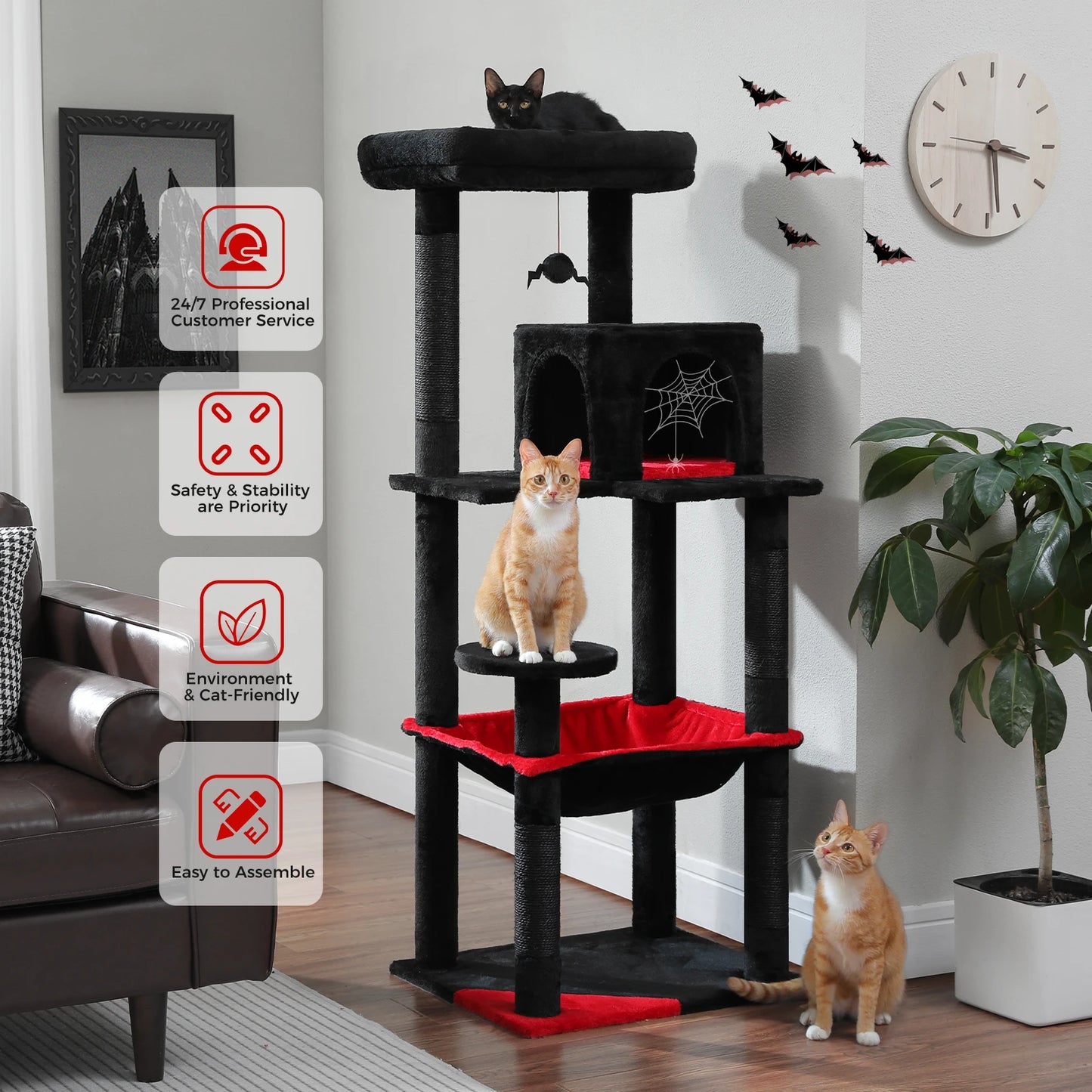 Environment & Cat-Friendly Gothic Cat Tree