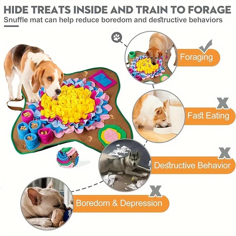Pet Sniffing Training Mat Dogs Cats Educational