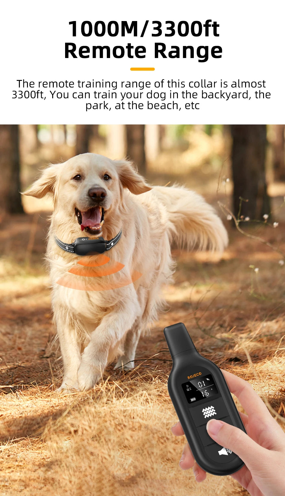 ROJECO Electric Dog Training Collar Digital