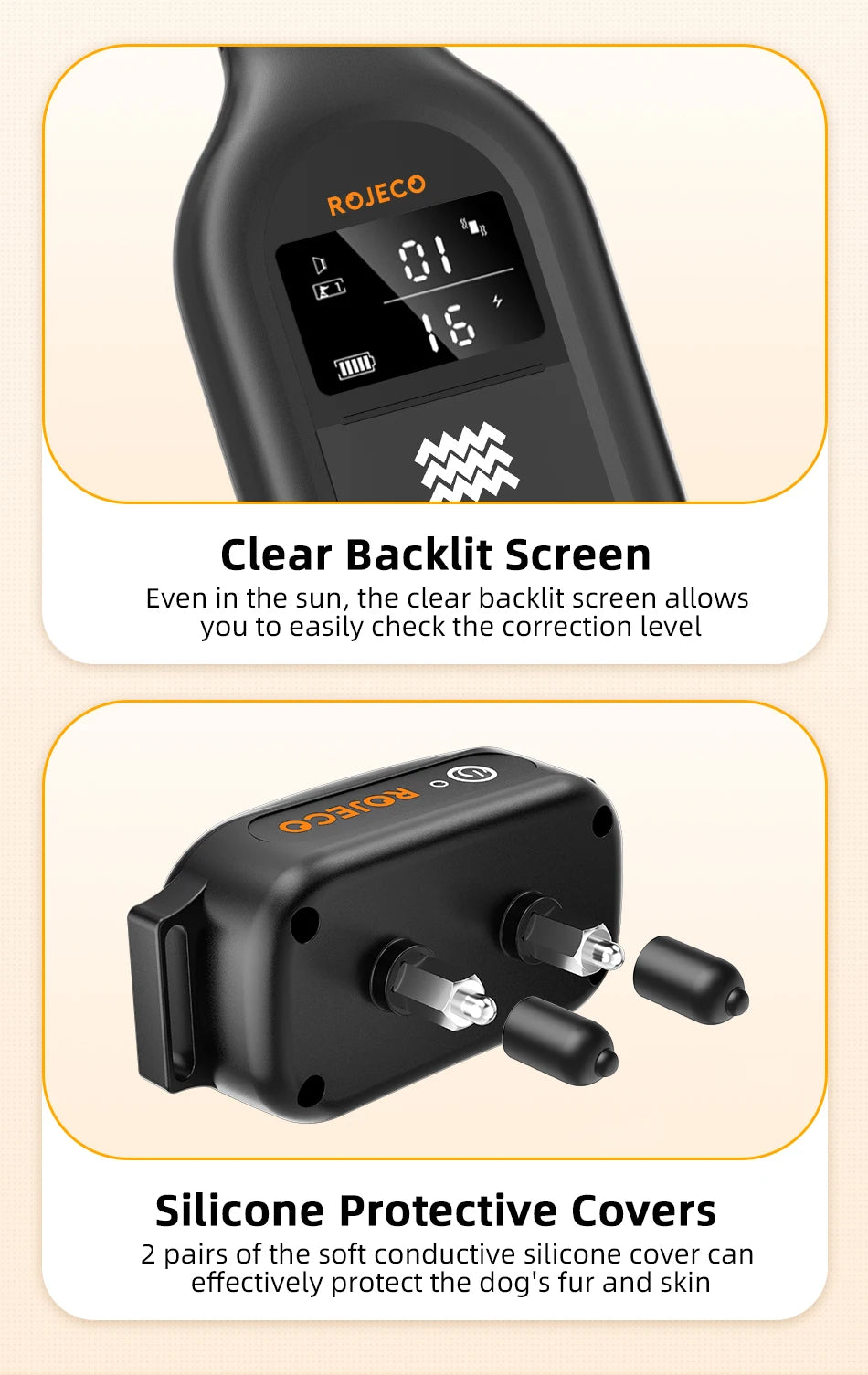 ROJECO Electric Dog Training Collar Digital