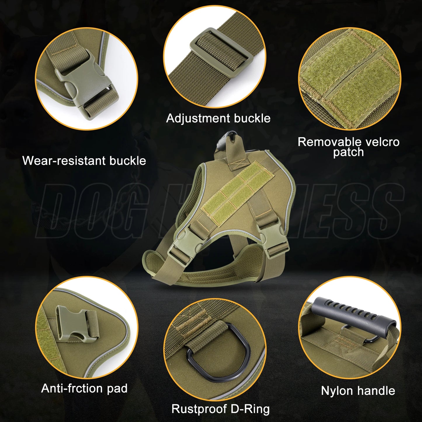 Tactical Dog Harness