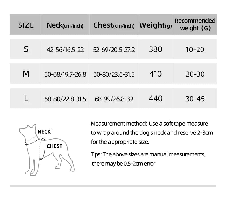 Dog Leash Chest and Back Pet