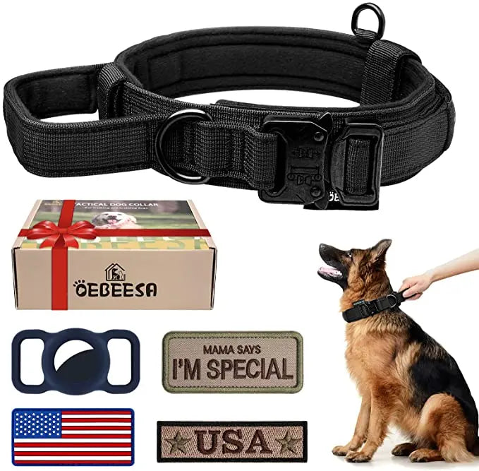 Durable Tactical Dog Collar and Leash