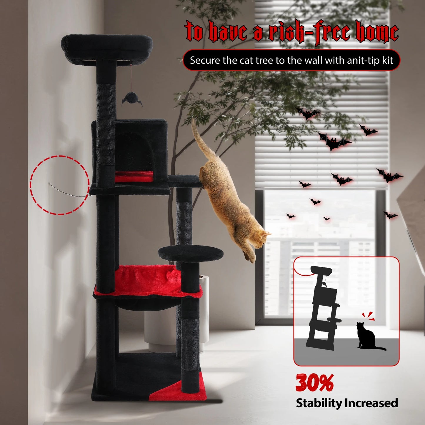 Environment & Cat-Friendly Gothic Cat Tree
