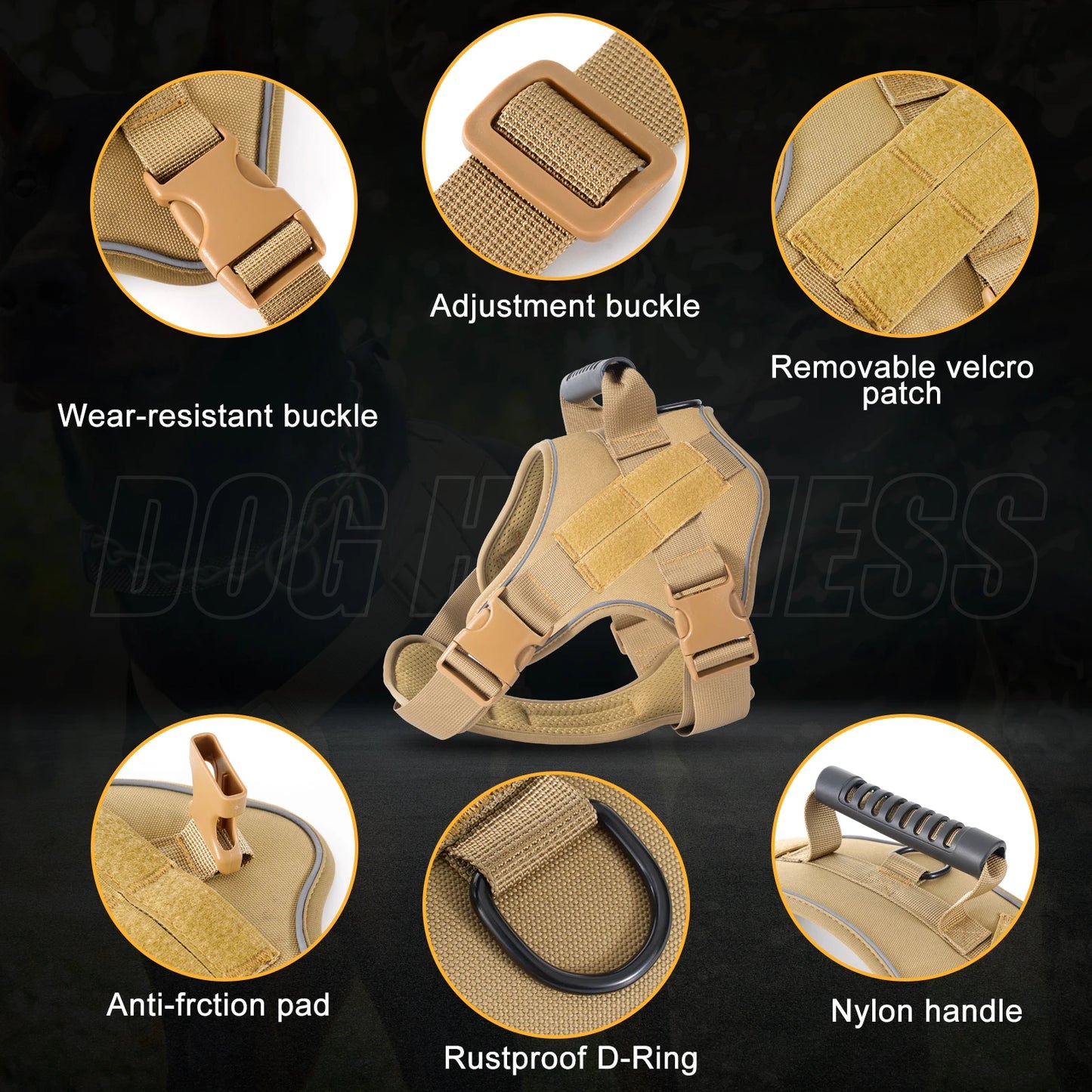 Tactical Dog Harness